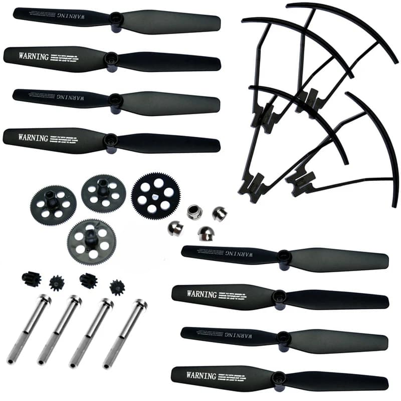 Kit di pezzi di ricambio per drone RC Protezione dell'elica Telaio di protezione Ingranaggi del motore per VISUO XS809 XS809S XS809W XS809HW Pezzo di ricambio per drone