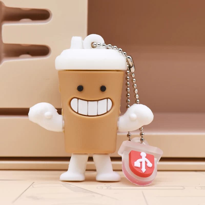 Tazza di caffè Usb Flash Drive 256GB 128gb 64gb 32gb 16gb 8gb 4gb simpatici cartoni animati Memoria Usb Stick Pendrive Pen Drive Flash U Disk