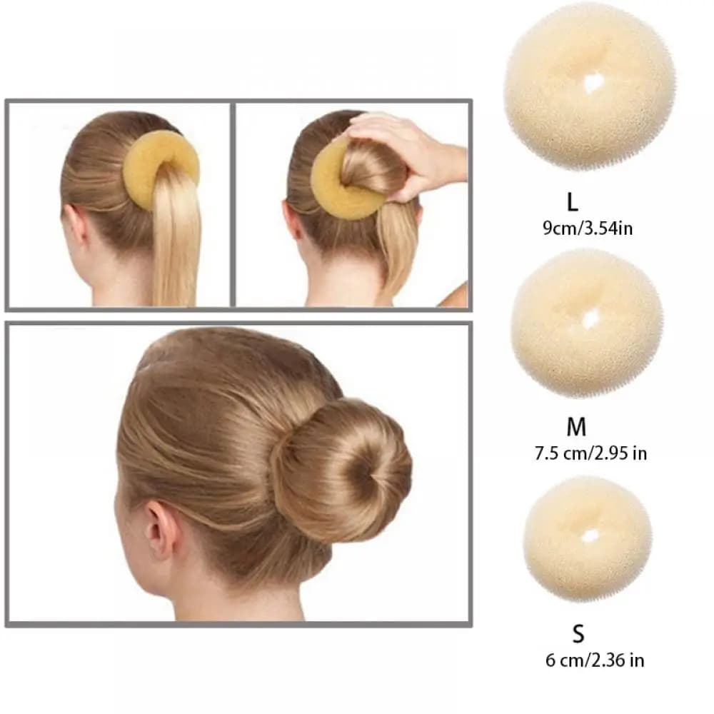 1/3PC Diaper for Coats Diapers for Hair Coats FAI Roller For Textile Magic Elastic Foam Sponge Tools for Hair Styling Accessories for Hair Princess S/M/L