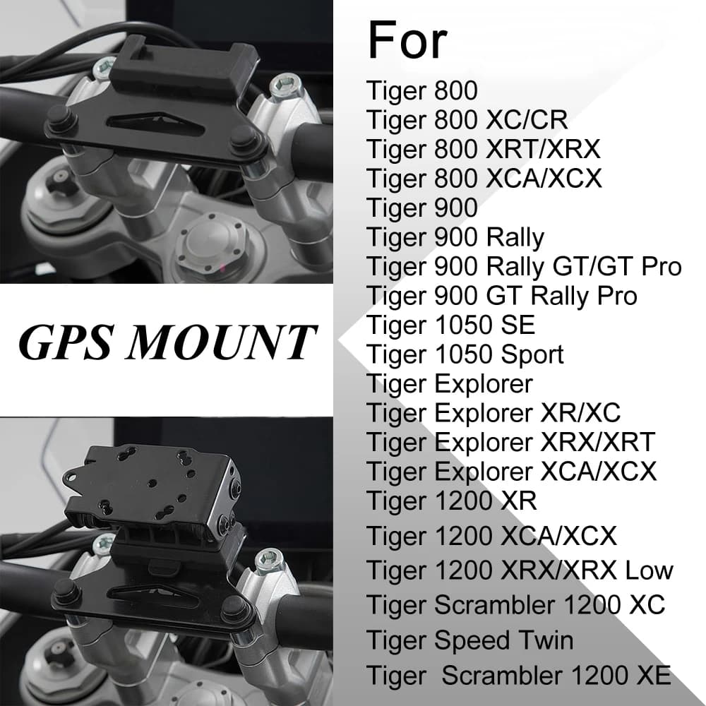 For Tiger 800 Tiger 900 Tiger 1050 Tiger Explorer Tiger 1200 Speed Twin navigation bracket GPS Smartphone support