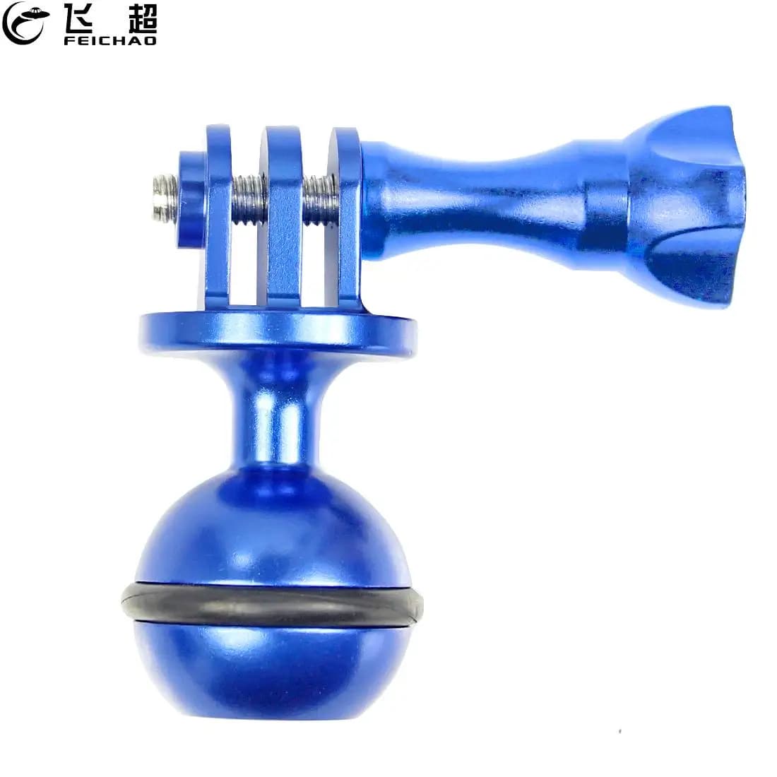 Mini Ball treppiede Head Mount adattatore per testa a sfera da 1 pollice 3/8 staffa per braccio per luce Video subacquea per RAM per GoPro 13 12 11 10 9 8 fotocamera