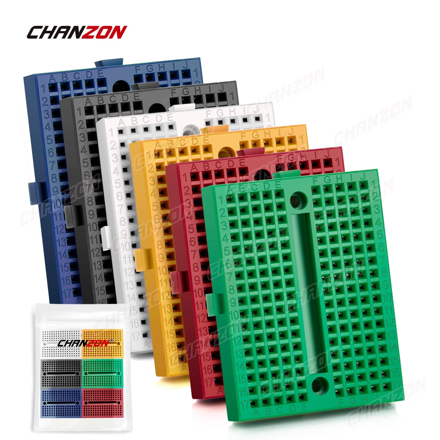 6 pezzi Mini Breadboard con 170 punti di fissaggio SYB-170 Kit prototipo senza saldatura PCB Bread Board per fai da te Arduino Raspberry Pi Proto