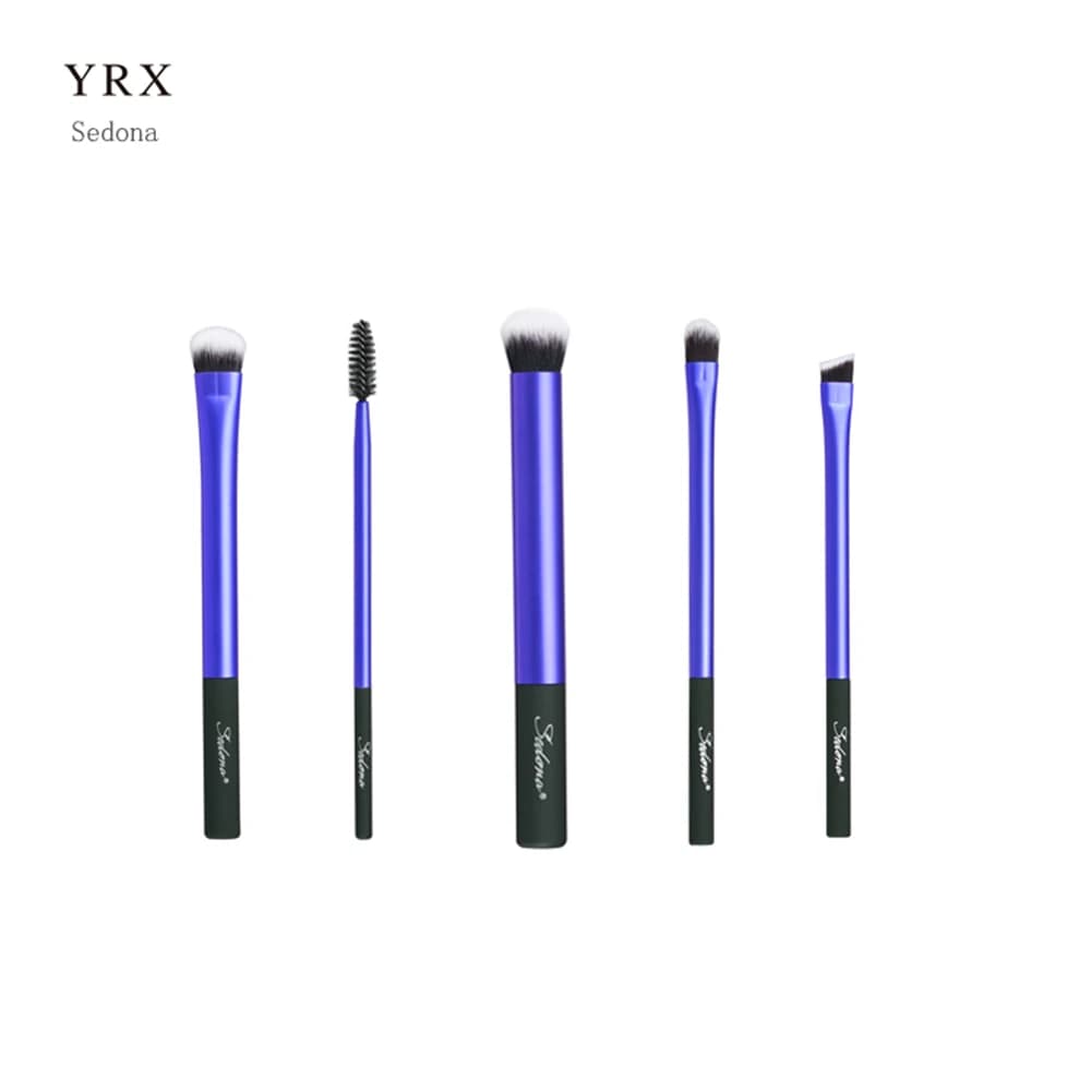 Sedona 5PCS Set of face makeup brushes, synthetic hair eyebrow eyeliner eyeliner lipstick corner eyebrow eyelash set of makeup brushes