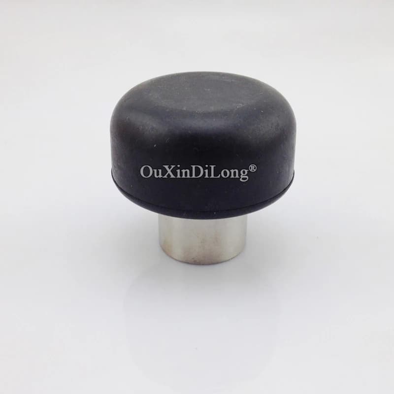 Brand New 2PCS 304 Stainless Steel Casting Door Stopper Stops Doorstops Rubber Cylindrical Floor Stops Protectors