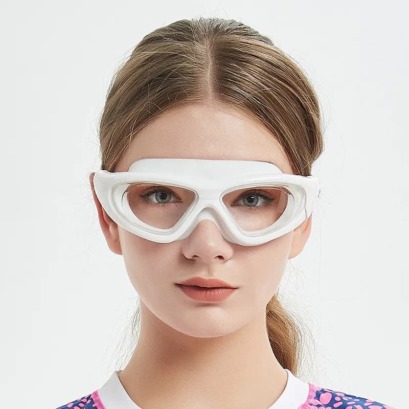 Women's Sports Professional Anti Fog UV Protection Diver Swimwear Coating Waterproof Adjustable Swimming Glasses 2021