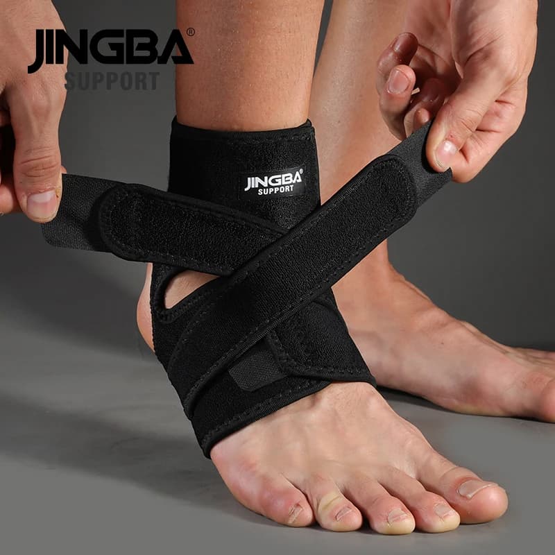 SUPPORTO JINGBA 1 PZ Supporto per tutore per caviglia a compressione regolabile Protezione protettiva per l'articolazione della caviglia sportiva Dropshipping
