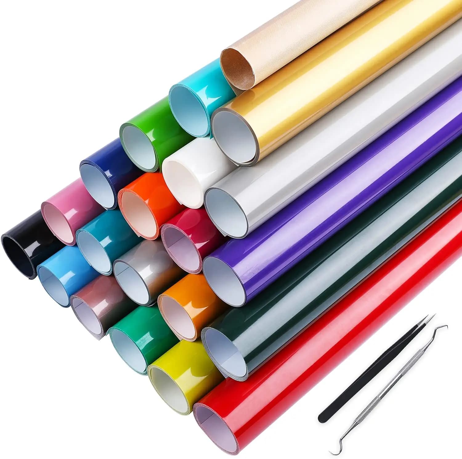 1 rotolo 12 "x5.5Yard/30.5cm x 5m Pu t-shirt in vinile a trasferimento termico Iron On HTV Printing