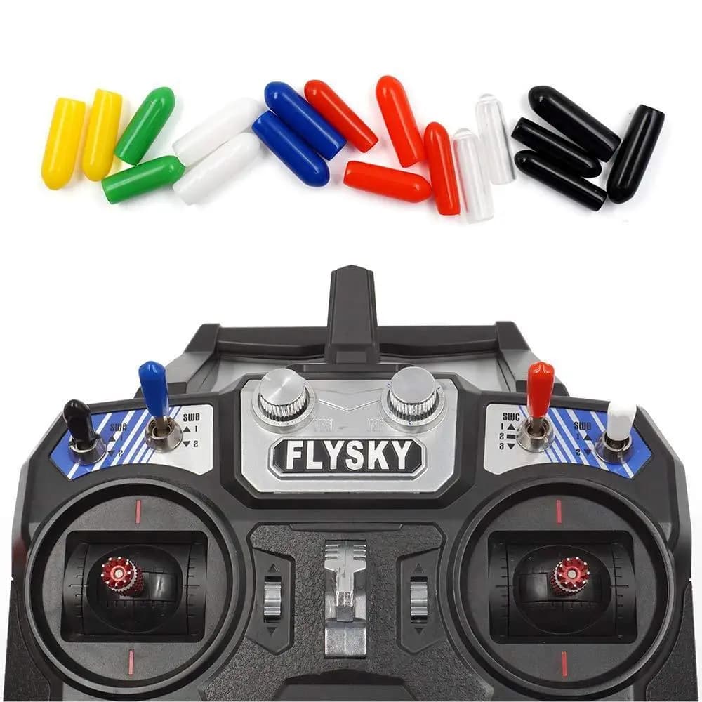 HOBBYMATE 5 pz/lotto Tappo di Gomma Guaina Per FrSky X9D QX7 Flysky Spektrum Trasmettitore Interruttore Anti-Scivolamento Proteggere La Copertura In Magazzino