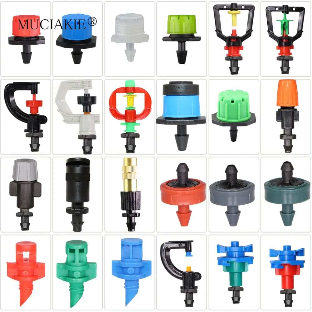 Adjustable irrigation droppers from 90/180/360 degrees, micro garden spray nozzle, rotating nozzle, 4/7 mm hose, fog sprayer