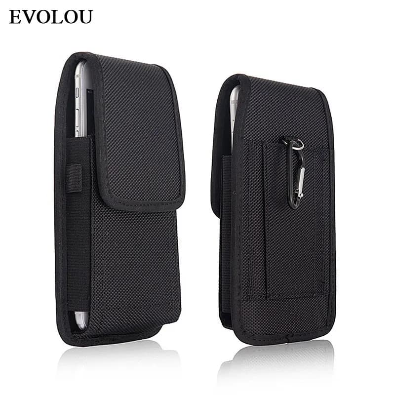 Custodia per telefono con fondina Oxford per Xiaomi Redmi K30S 9A 9C Note 9 9s 8 Pro 8A 7A Mi 10T Pro Note 10 A3 Clip da cintura Flip Case marsupio