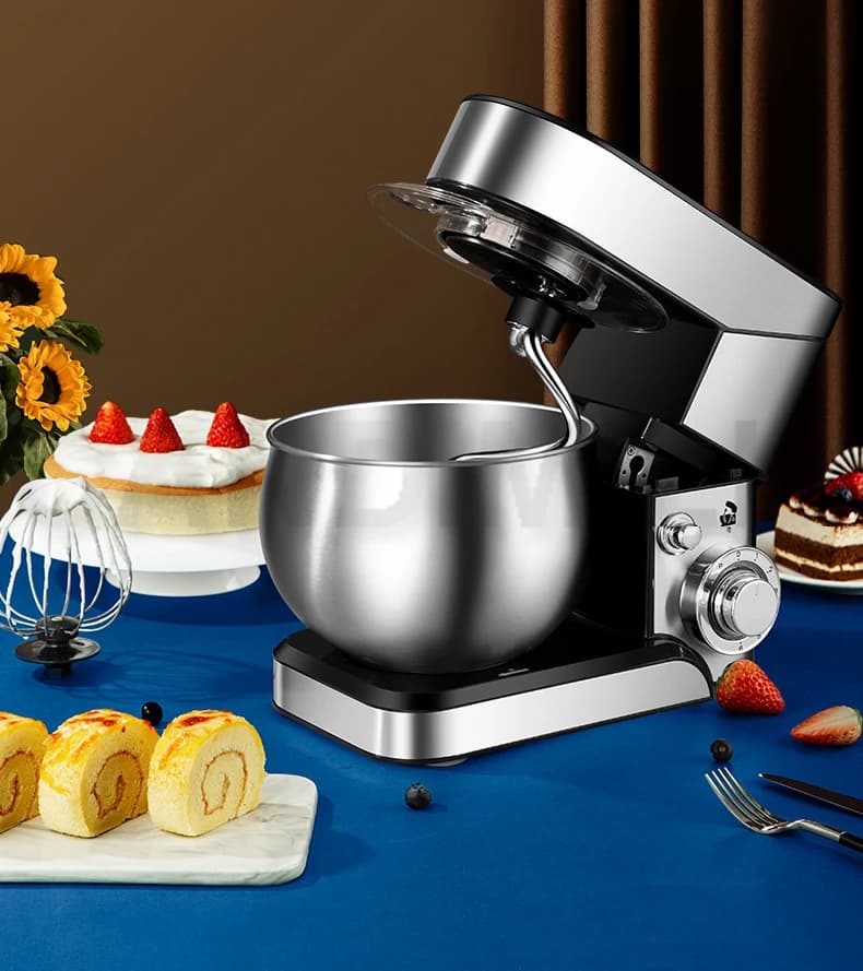 CANDIMILL 5L Food Electric Cuisine Stand Mixer Stainless Steel Bowl Flavored Cream For Eggs Frullator Cake Machine For Bread