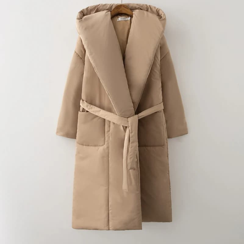 2025 Cappotto invernale da donna Cappotto elegante spesso caldo lanugine Parka lungo Cappotto esterno impermeabile femminile Nuovo caldo