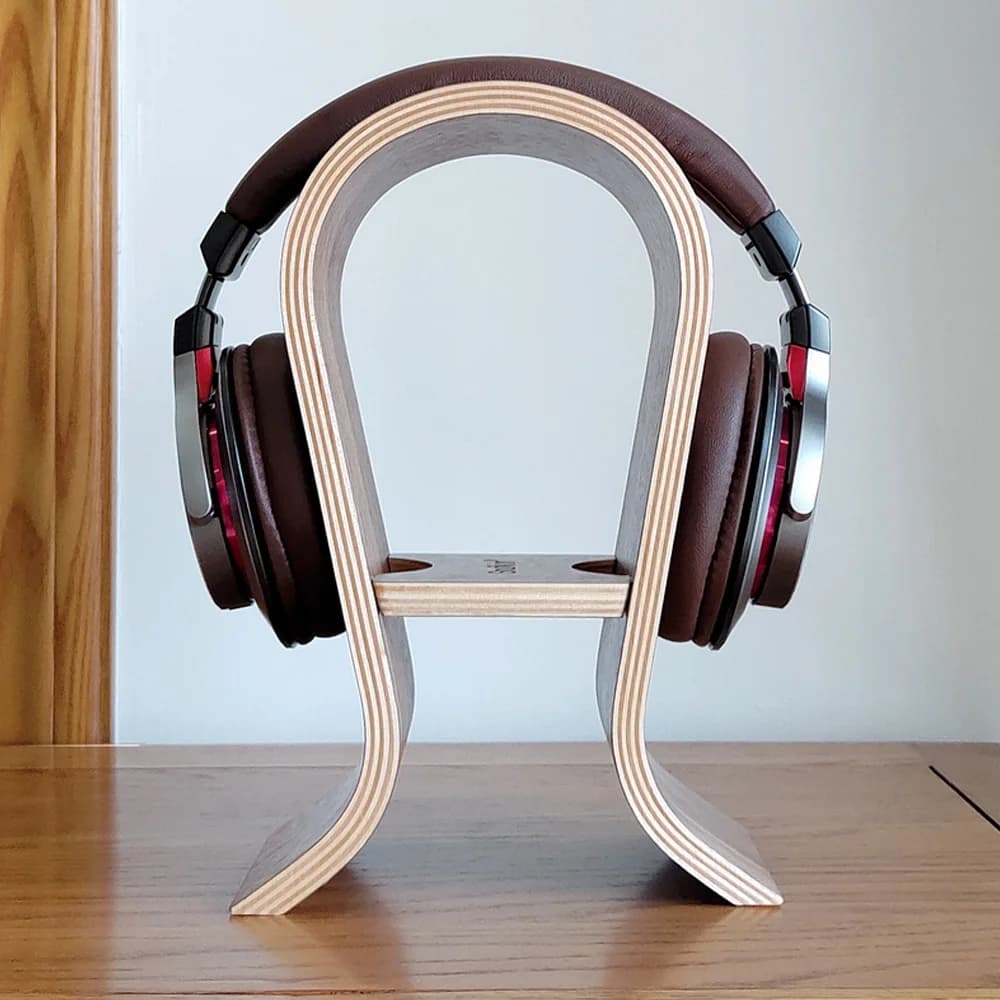 Universal Headphone Stand Wooden Fashion Headset Hanger Hook U Shape Earphone Stand Desk Display With winding On Sale Newest 1pc