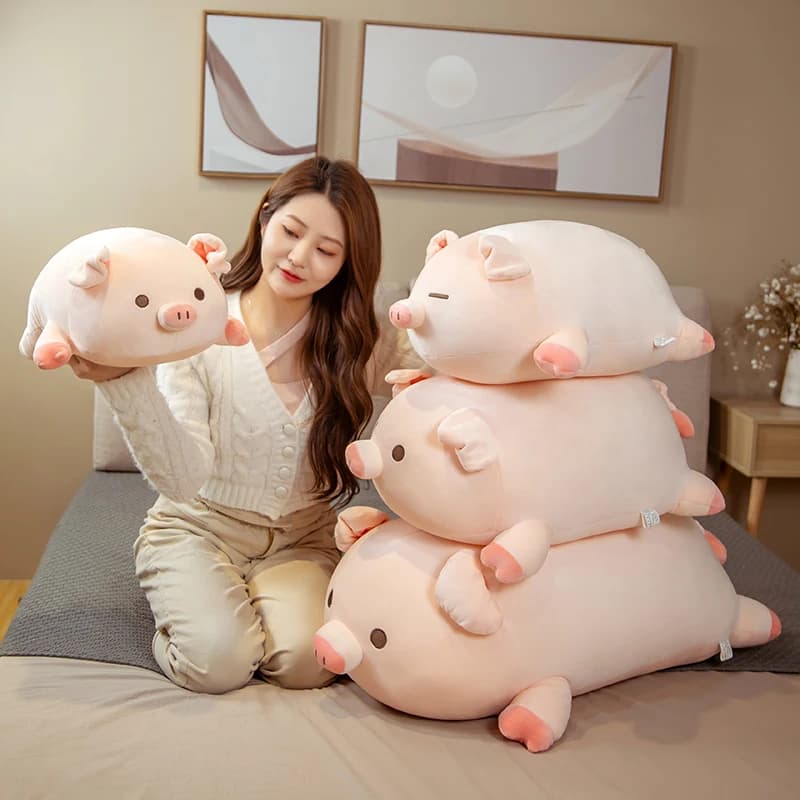 1pc 40/50cm Squishy Maiale Farcito Bambola Sdraiata Peluche Piggy Giocattolo Animale Morbido Peluche Cuscino per I Bambini Del Bambino Confortante regalo di compleanno