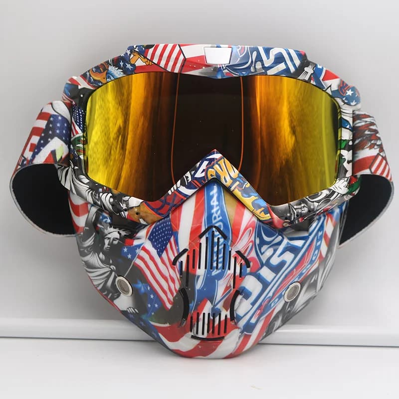 Occhiali da moto con maschera Occhiali da moto da moto ATV Sci Sport MX Casco fuoristrada Occhiali da ciclismo da corsa
