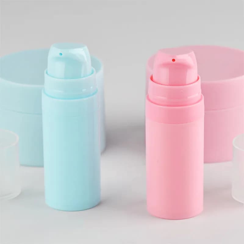 20/50pcs 5ml 10ml 15ml Bottiglie vuote con pompa airless Mini Lozione Contenitori cosmetici sottovuoto Donne Make up Bottiglia di emulsione da viaggio