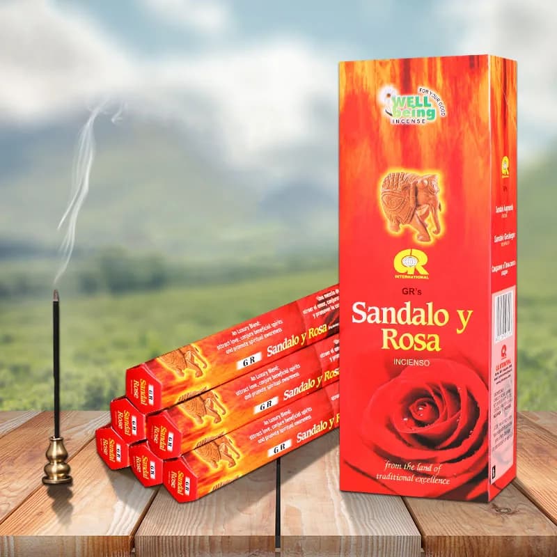 India Incenso Scatola Grande SandalRose Incenso Sitck Aromaterapia Incenso Per Uso Domestico Interno Soggiorno Aria Pulita