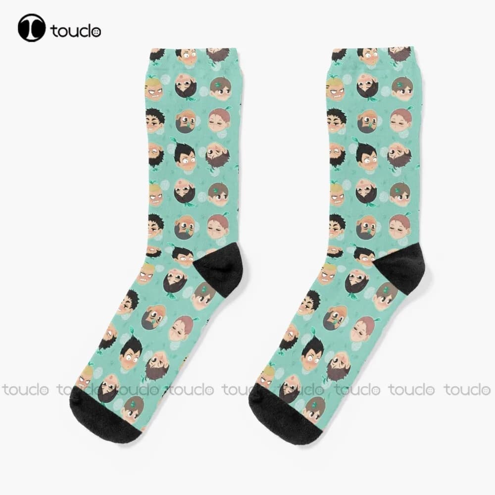 Seijoh Team Pattern pallavolo Anime Oikawa Iwaizumi Aoba Johsai calzini per ragazze regalo di natale personalizzato Unisex adulto donna uomo