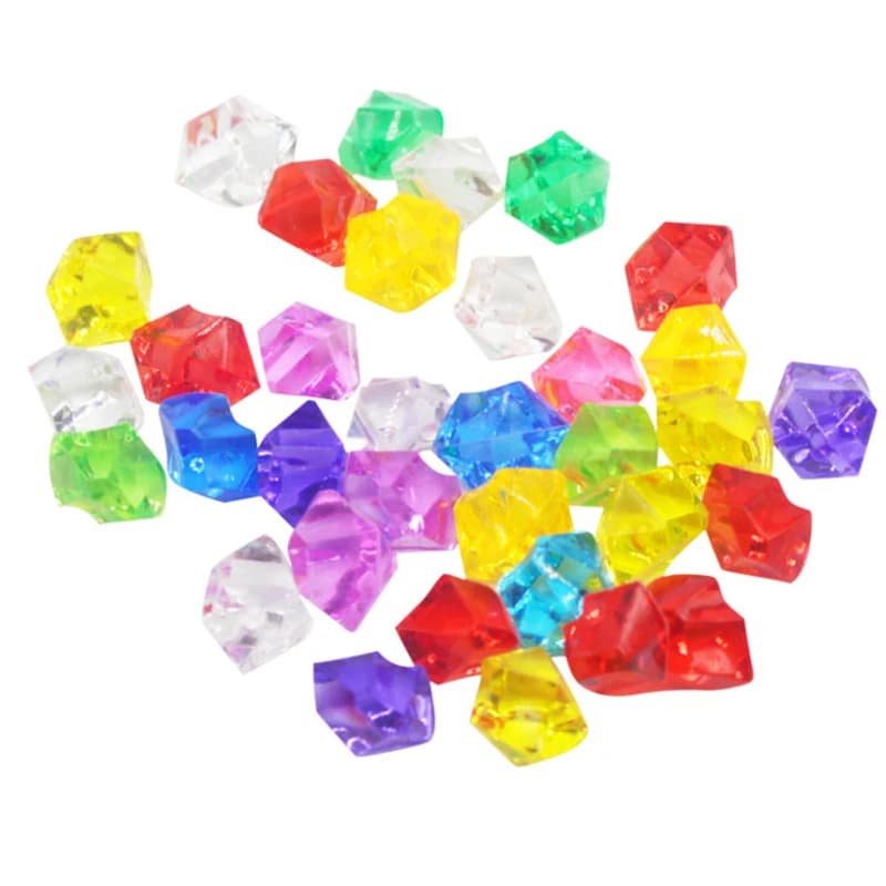 100 PZ 14*11mm Acrilico Pawn Pietra Irregolare Gioco di Scacchi Pezzi 22 colori Per Giochi Accessori
