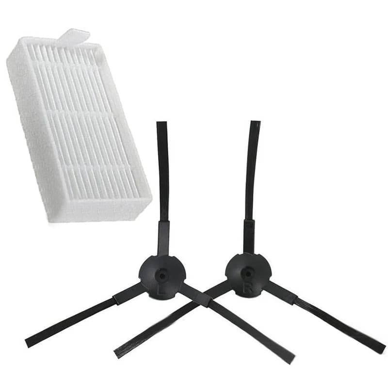 2 Brushes +1 Filters For Suction Robot V5.V5S.V5Pro, MD16192/18500 Household Sweeper Cleaning Tool Replacement