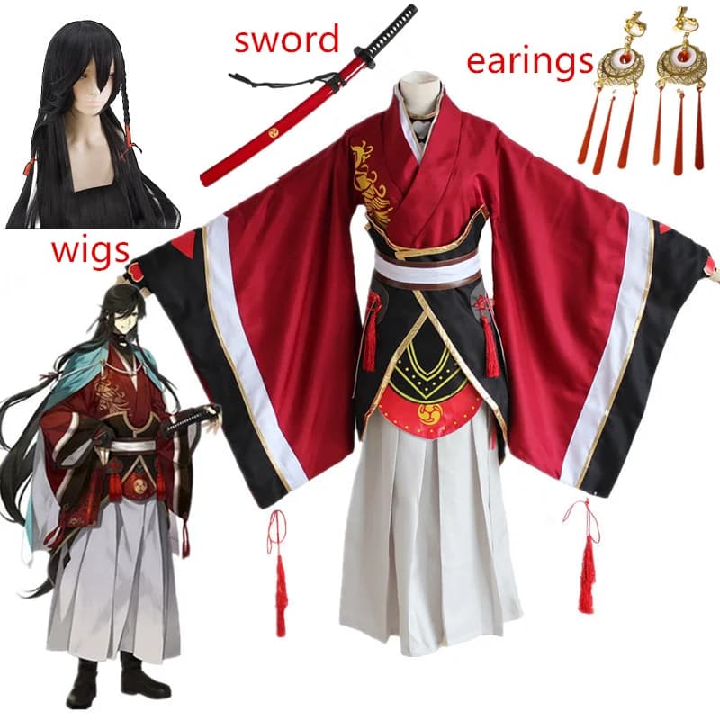 Touken Ranbu Online Izuminokami kanesada Cosplay spada di legno Samurai Katana personaggio del gioco Cosplay lama compleanno Halloween
