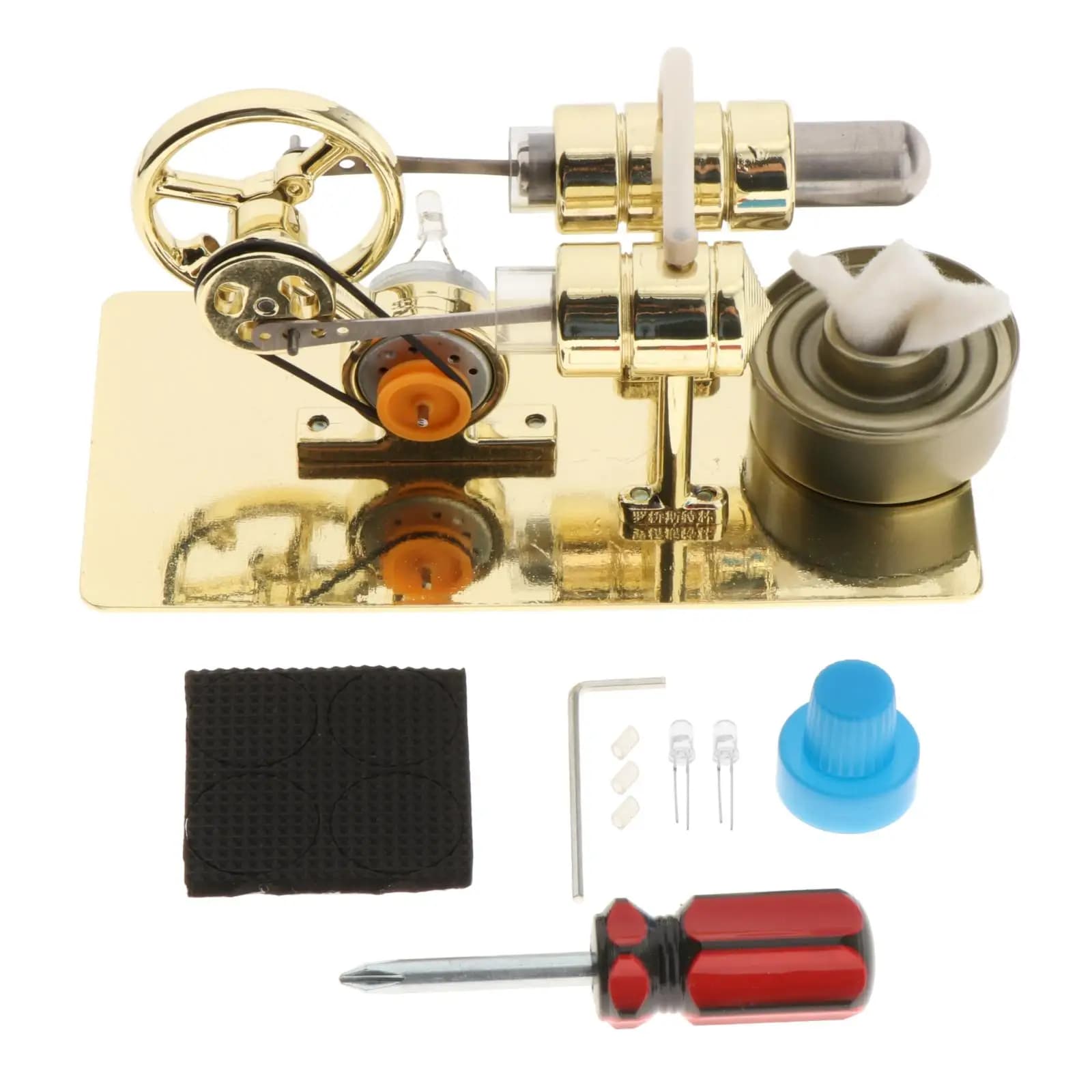 Kit giocattolo modello di educazione al calore a vapore motore Stirling a bassa temperatura