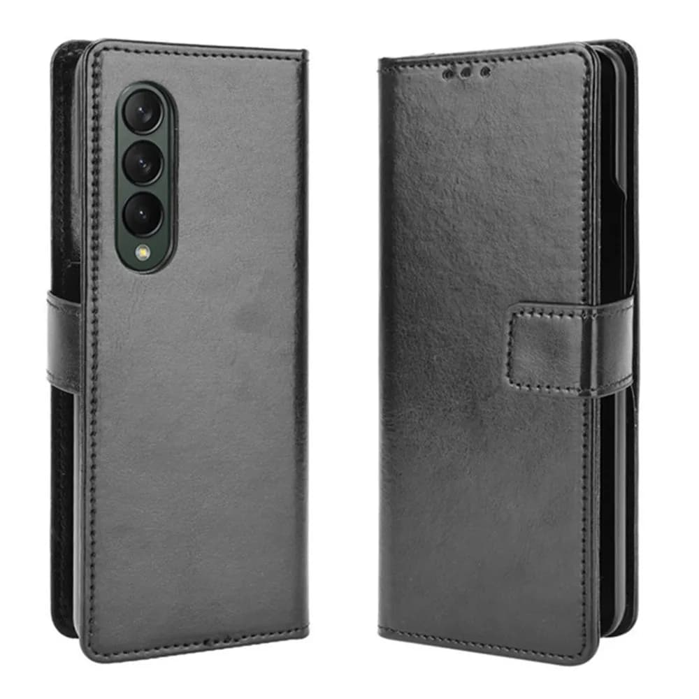 Per Samsung Galaxy Z Fold 4 3 5G Custodia di lusso Flip PU Portafoglio in pelle Cordino Custodia per Samsung Z Fold4 ZFold4 Borse per telefono