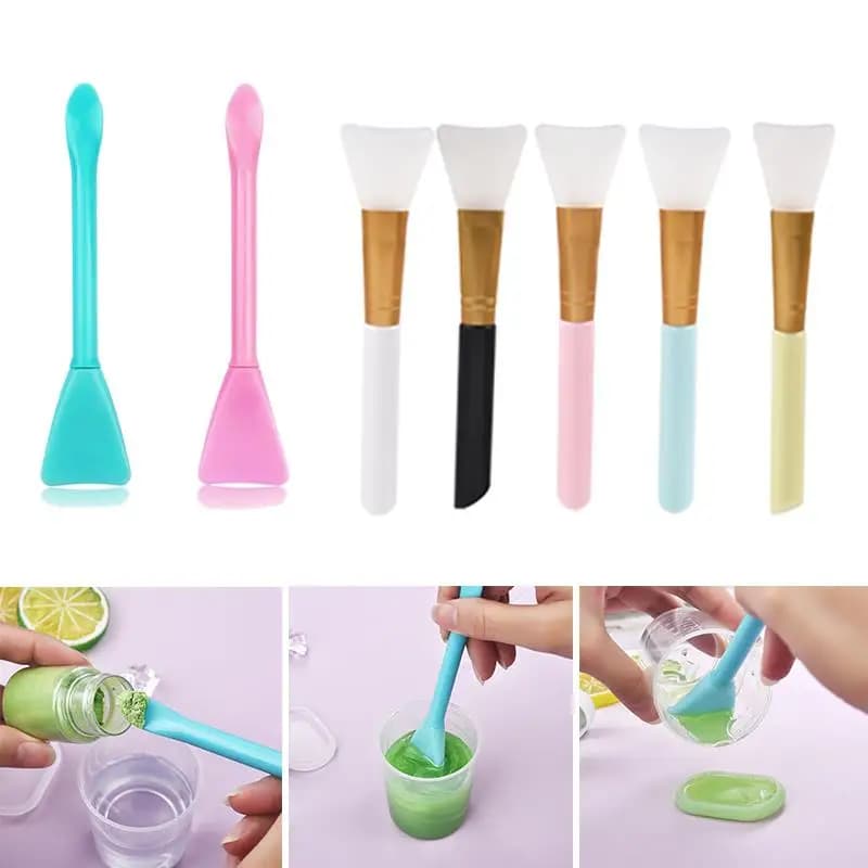 Spazzola multifunzione in Silicone morbido polveri di pigmenti liquidi in resina epossidica strumenti di miscelazione spazzola per agitazione riutilizzabile miscela artigianale in resina fai-da-te