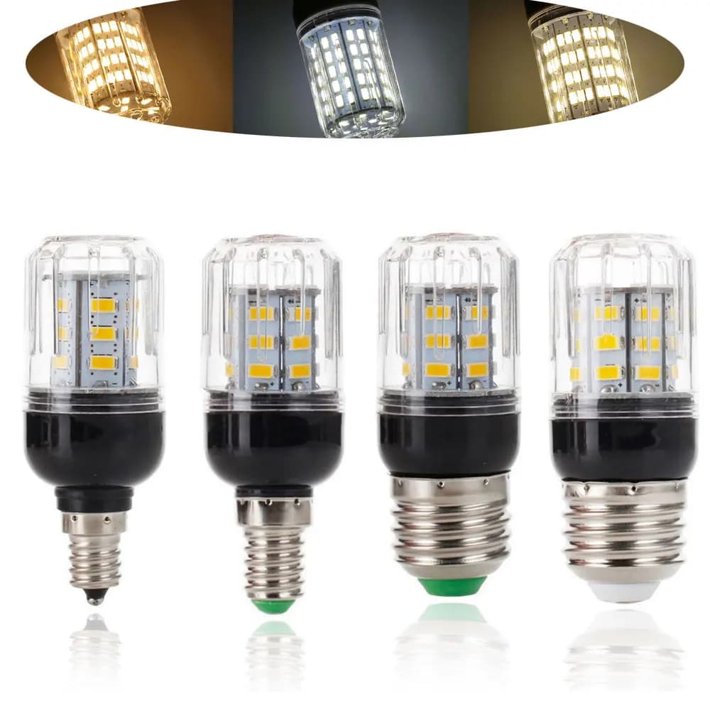 27 LED E27 E26 E12 E14 Lampadine LED a mais DC 12V 24V 9W Lampade da tavolo da tavolo super luminose Faretti per illuminazione interna domestica