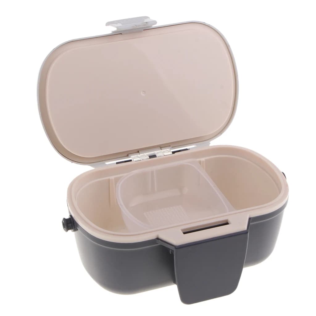 Artificial bait case for fishing baits with breathable worm worms for fishing gear box