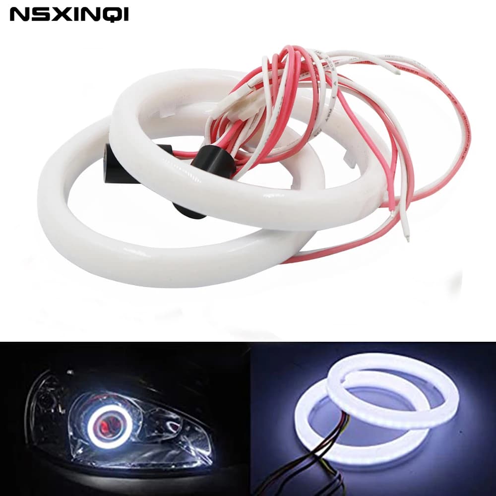 Car Angel Eyes Led Halo Ring Led Angel Eye faro DRL luce di marcia diurna luce diurna per Auto Auto Moto Moto 12V