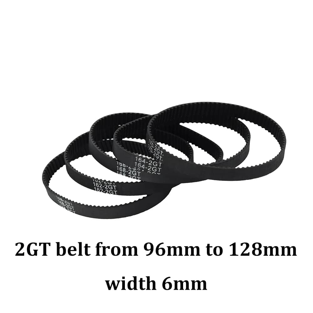 GT2 6mm cinghia dentata in gomma ad anello chiuso 96 98 100 102 104 106 108 110 112 114 116 118 120 122 124 126 130mm 2GT parti della stampante 3D