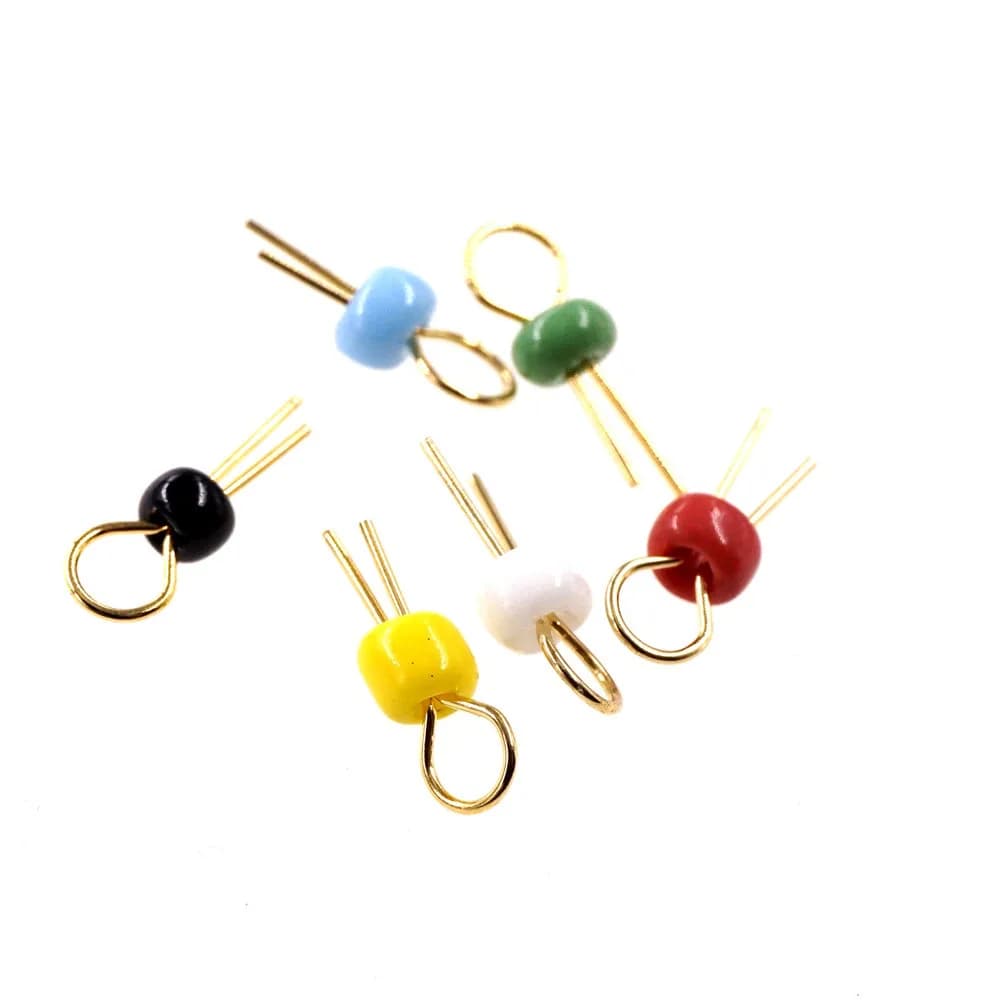 100pcs PCB Punto di prova THM Bead Oro placcato in ceramica anello di prova scheda di test circuito Spille Resistere Ad Alta Temperatura loop terminali