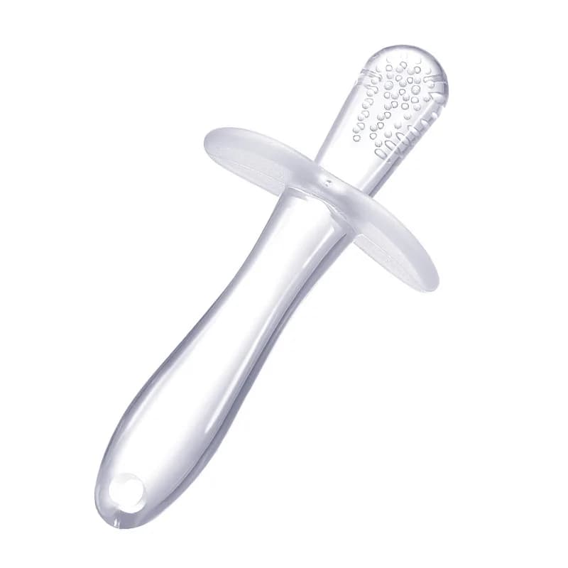 Spazzolino da denti da allenamento in Silicone per bambini BPA Free Safe Toddle massaggiagengive giocattoli da masticare anello per la dentizione regalo per la masticazione del bambino