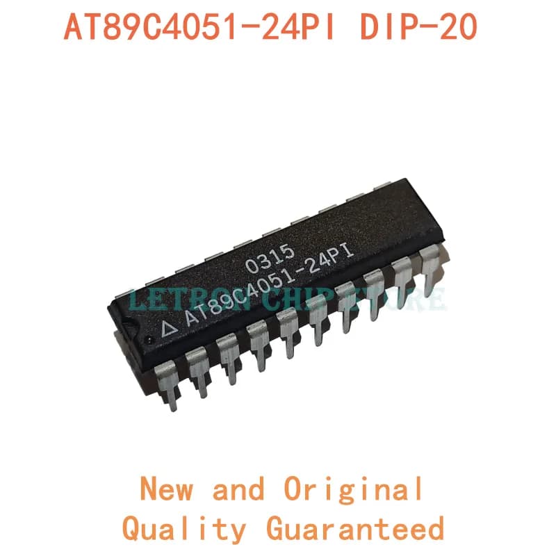 10 pz/lotto AT89C4051-24PU DIP-20 IC MCU 8BIT 4KB FLASH 20DIP