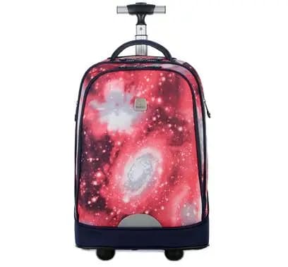 Borse per bagagli a mano per bambini Borsa per bagagli con ruote per la scuola Borsa da viaggio trolley Zaino da scuola con ruote da 18 pollici per adolescenti