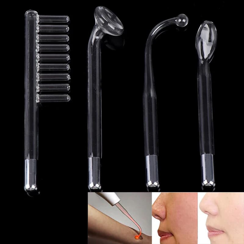 Tubo di vetro della bacchetta di elettroterapia della sostituzione per la macchina ad alta frequenza di cura della pelle del viso di elettroterapia del tubo di vetro dell'elettrodo