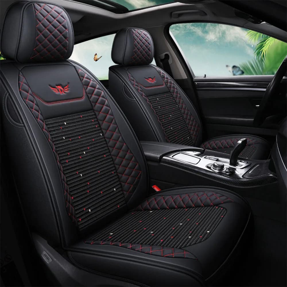 Leather car covers for Skoda Octavia A5 Fabia 1 2 octavia Tour rs Karoq A7 Felicia Kodiaq Rapid Spaceback accessories KAMIQ