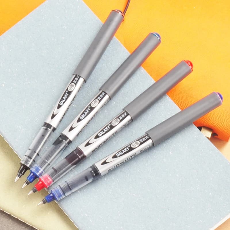 12PCS BOKU SNOWHITE penna a sfera diritta tipo liquido 0.5MM penna Gel firma penna
