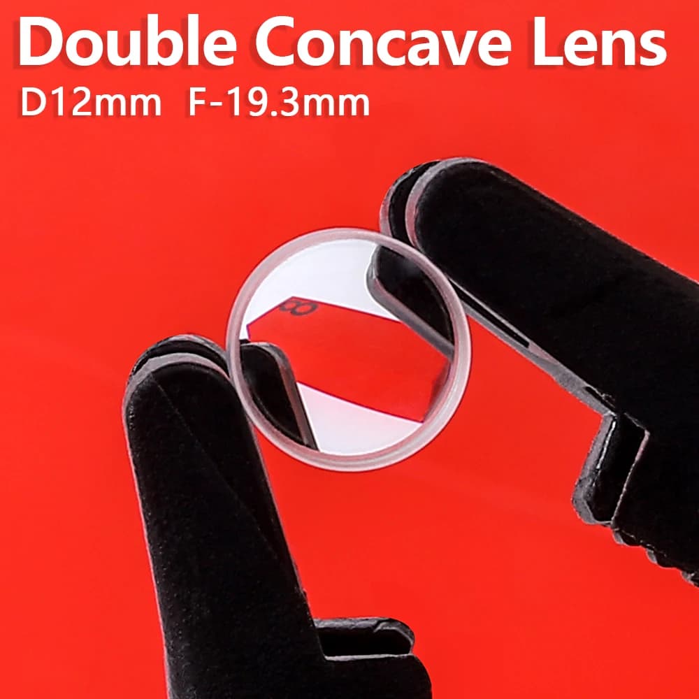 F-19.3mm del microscopio D12mm del telescopio dell'occhio di gatto di ottica fisica dello specchio dello Zoom delle lenti concava doppie personalizzabile