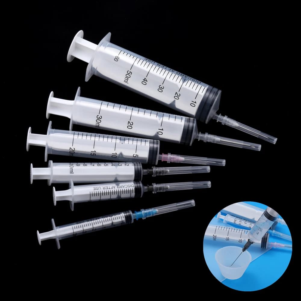 1 pz gioielli fai da te resina epossidica siringa shaker 3-60 ml con aghi di erogazione pipetta per iniezione di liquidi per ciondoli stampo in resina