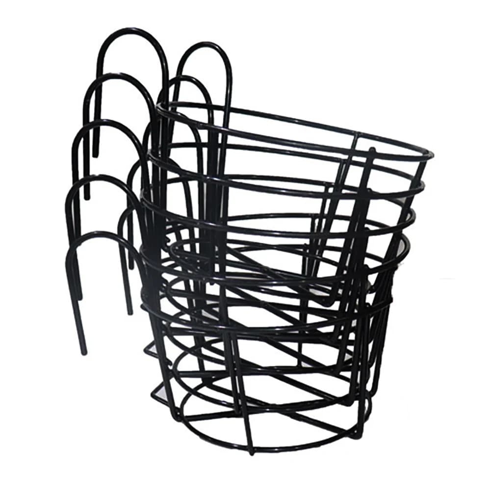 4/5Pcs fioriera rotonda in ferro Art Stand ornamento pianta giardino appeso portavasi balcone telaio ringhiera casa staffa a parete