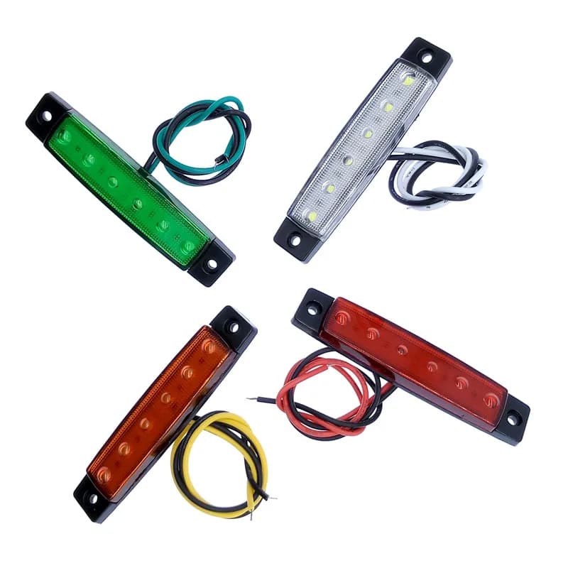 2PCS 12V 24V LED Light per auto camion rimorchi luci di ingombro per luci di segnalazione per barche da rimorchio luci per camion