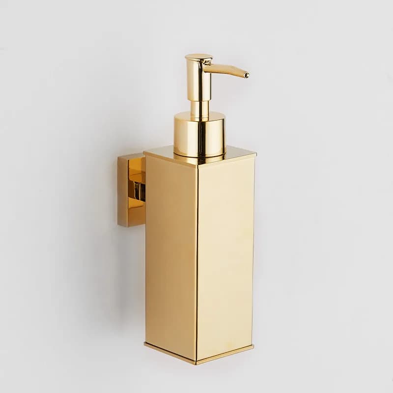 Dispenser di sapone Dispenser di sapone liquido per mani da bagno dorato/distributore di sapone da cucina Bottiglie di shampoo in acciaio inossidabile