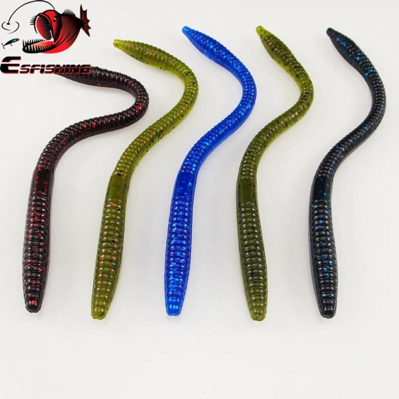 Esfishing Silicone Esca morbida Trucco Verme 160mm Leurre Souple Pesce Esche da pesca Vermi in plastica