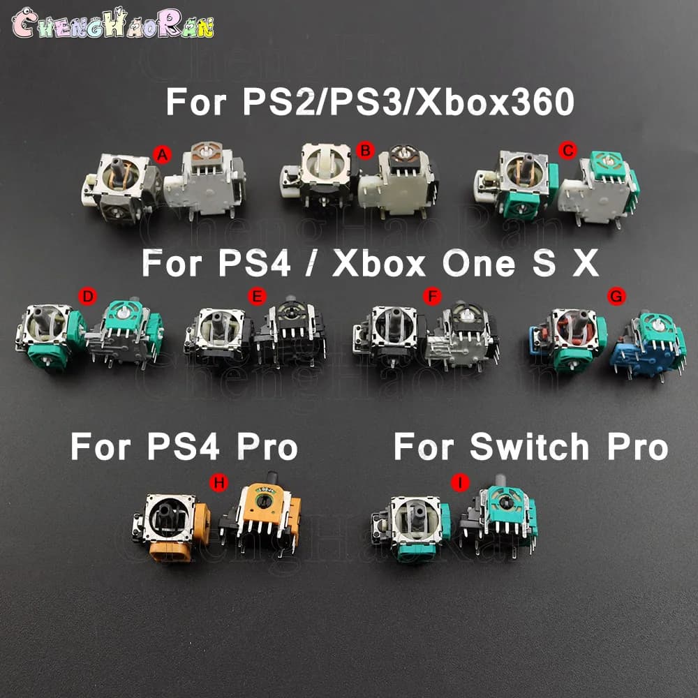 2 pz per PS5 PS4 PRO Slim PS2 Controller PS3 bilanciere 3D asse Joystick sensore analogico parti di riparazione accessori switch pro gamepad