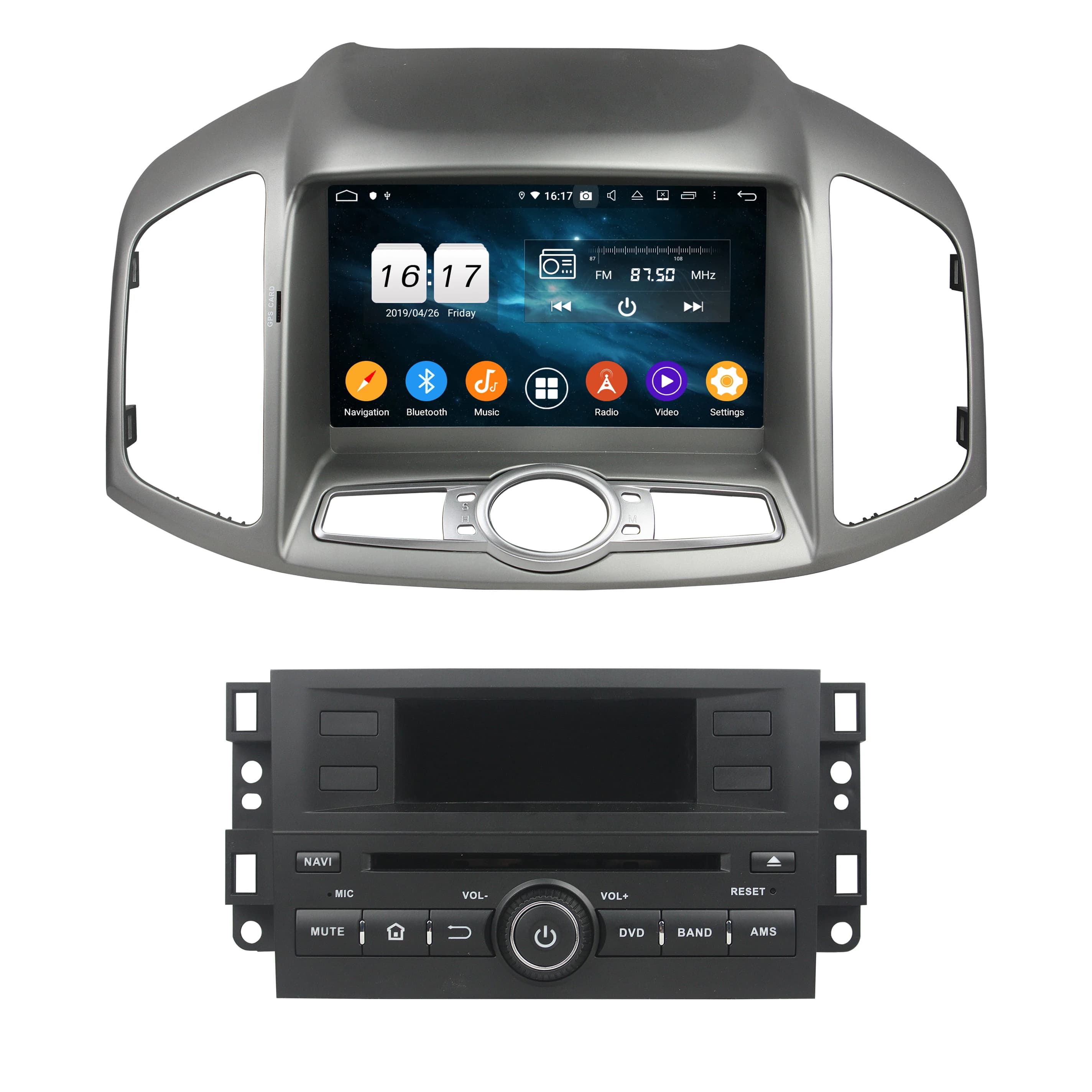 8 "Separato 1 Din 8 Core 8 + 256G MT8667 Android 14 Lettore DVD per auto per Chevrolet Capativa 2012-2016 Lettore multimediale per auto Radio