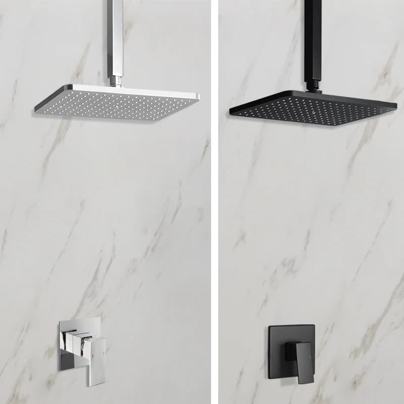 In the hidden bathroom shower faucet for shower mounting top ceiling arm panel large shower heads rain shower mixer for bathtub Set hot cold water shower