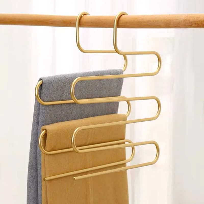 Appendiabiti a 5 strati per vestiti sciarpa multifunzione pantaloni appendiabiti Organizer portaoggetti Kledinghanger armadio organizzatore