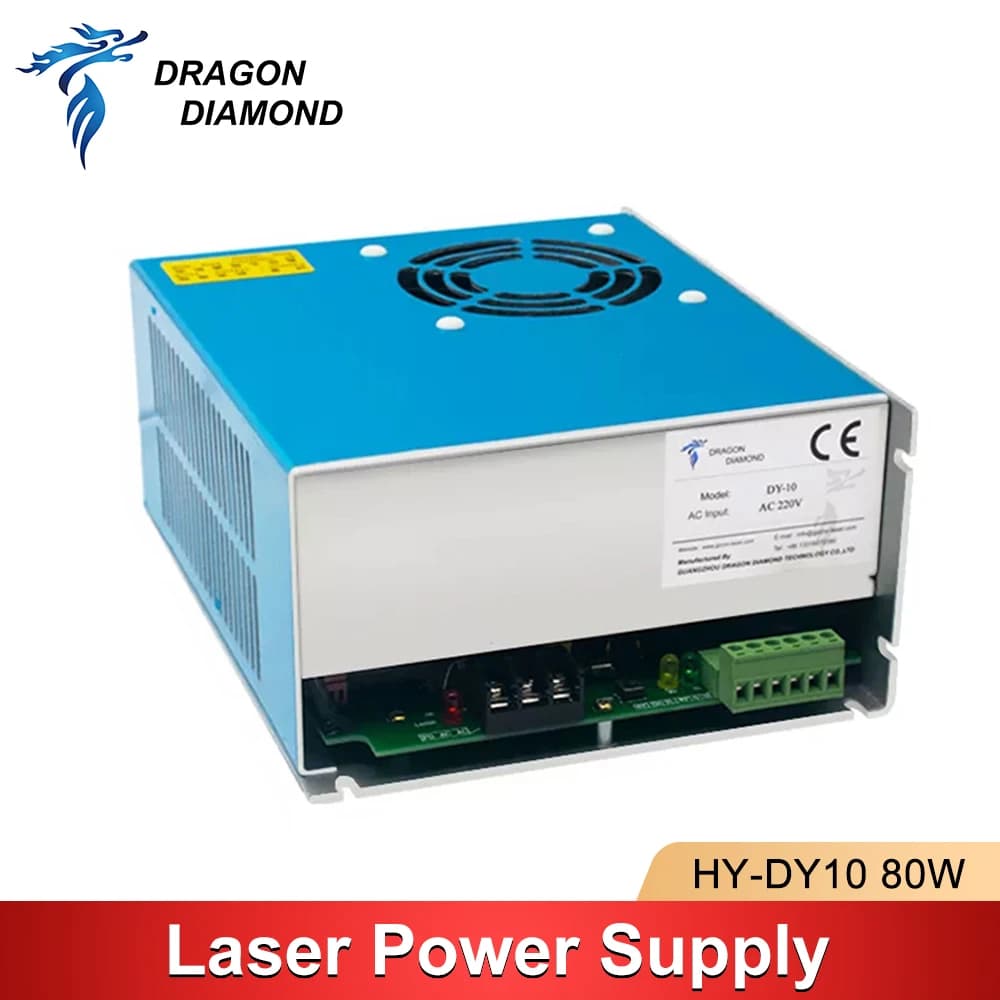 DY-10 80W alimentatore Laser CO2 per tubo RECI W2 V2 T2 W1 T1 per macchina da taglio per incisione Laser